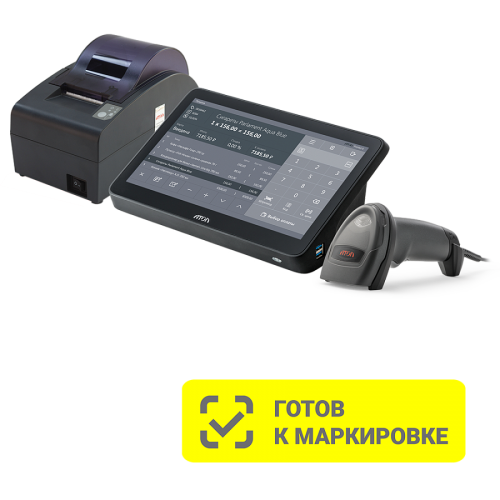 POS-система АТОЛ Mark Optima (АТОЛ 50Ф без ФН, Windows 10 IoT, Frontol 6, POS-терминал, 11.6", сканер ШК АТОЛ Impulse 12) купить в Тольятти